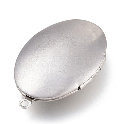 Tarnish Resistant 316 Stainless Steel Locket Pendants STAS-Z010-05-1