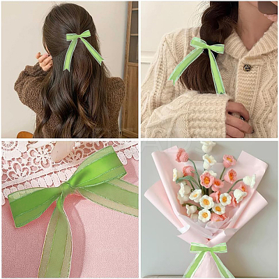1Roll Solid Color Organza Ribbons ORIB-CY0001-02J-1