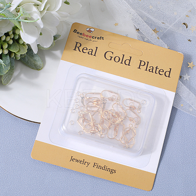 20Pcs Brass Leverback Earring Findings KK-BBC0010-51-1