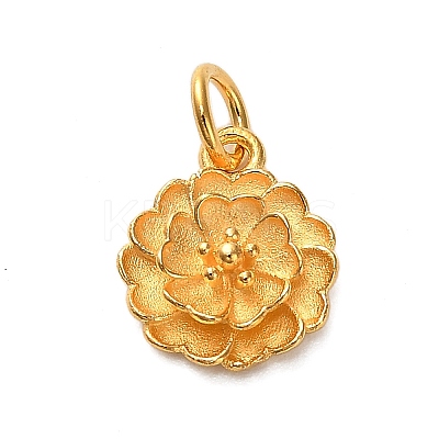 925 Sterling Silver Lotus Flower Charms STER-U009-01G-02-1