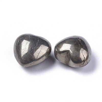 Natural Pyrite Heart Love Stone G-F659-B28-1