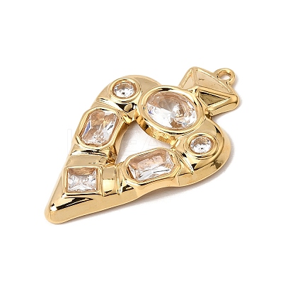 304 Stainless Steel Rhinestone Pendants SA-CBAA9A2-01G-01-1