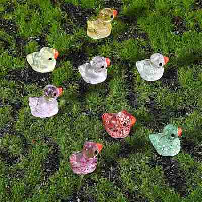120Pcs 12 Colors Mini Resin Sequins Duck Home Display Decorations RESI-SZ0003-32-1