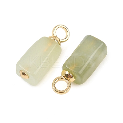 Natural Mixed Stone Rectangle Pendants KK-B157-40G-1