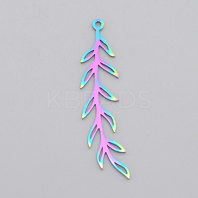 Ion Plating(IP) 201 Stainless Steel Pendants STAS-S105-LA538-1