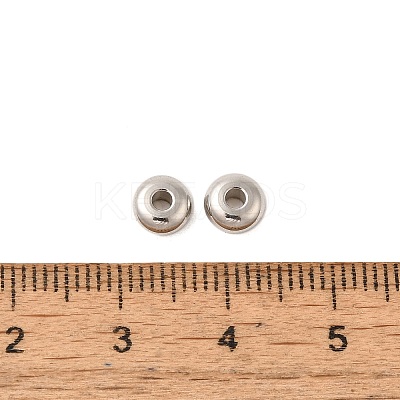 Tarnish Resistant Rondelle 304 Stainless Steel Beads STAS-S028-38-1