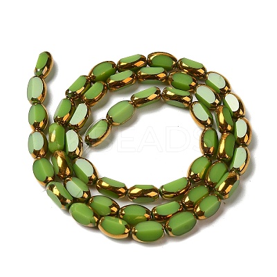 Electroplate Glass Beads Strands X-EGLA-P061-02A-08-1