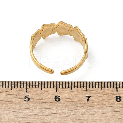 304 Stainless Steel Adjustable Cuff Rings RJEW-Q015-02G-D-1