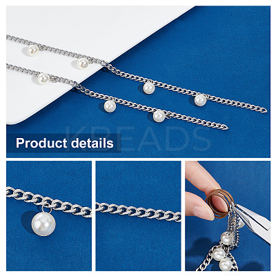 2M 304 Stainless Steel Cuban Link Chain CHS-PH0001-06-1