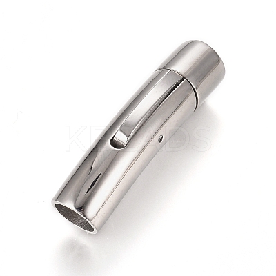 Tarnish Resistant 304 Stainless Steel Bayonet Clasps STAS-L238-004A-P-1