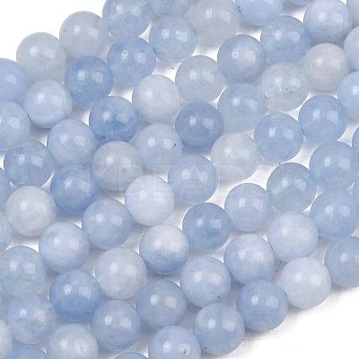 Natural Dyed White Jade Beads Strands GG-CBAEB22-B01-8mm-01-1