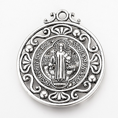 Tibetan Style Alloy Pendants LS-TIBEP-Q078-01AS-RS-1