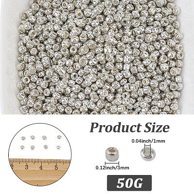 50G Glass Seed Beads SEED-PA0001-36B-01-1