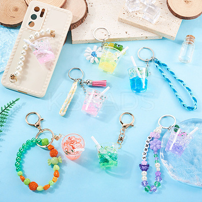 Transparent Resin Big Pendants RESI-TAC0019-04A-1