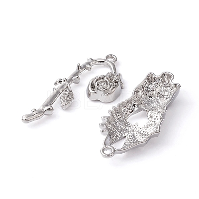 10Pcs 10 Style Halloween Theme Rack Plating Alloy Pendants FIND-YW0003-84-1