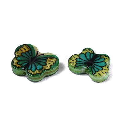 Printed Natural Freshwater Shell Beads SHEL-Q029-11E-1