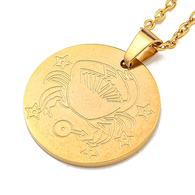 Constellation Pendant Necklaces LS-NJEW-S422-04G-04-1