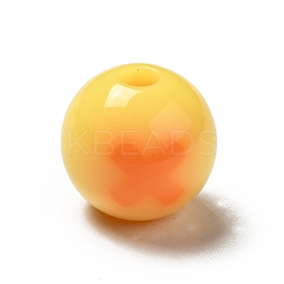 Two Tone Opaque Acrylic Beads LS-SACR-K003-02C-1