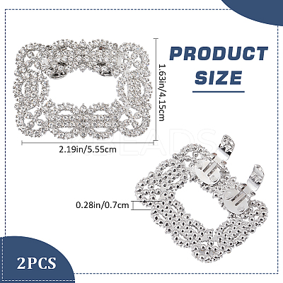 Alloy Rhinestone Shoe Decoration FIND-GF0006-01A-P-1