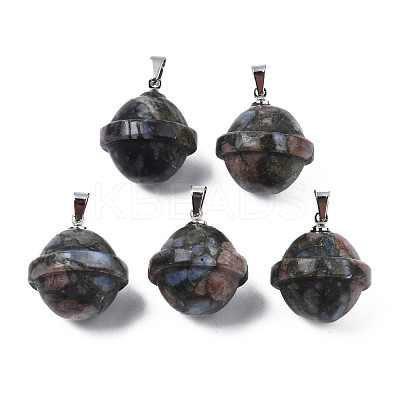 Natural Glaucophane Pendants PORC-T132-053A-1