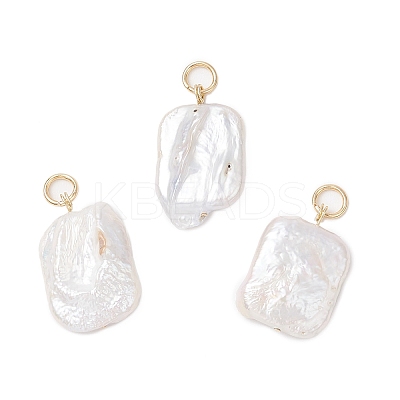 Natural Cultured Freshwater Pearl Pendants PALLOY-JF04281-1