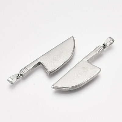 Non-Tarnish 304 Stainless Steel Big Pendants STAS-T045-25P-1