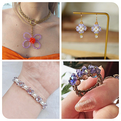 3 Bags 3 Colors Transparent Colours Glass Seed Beads GLAA-TA0003-68-1