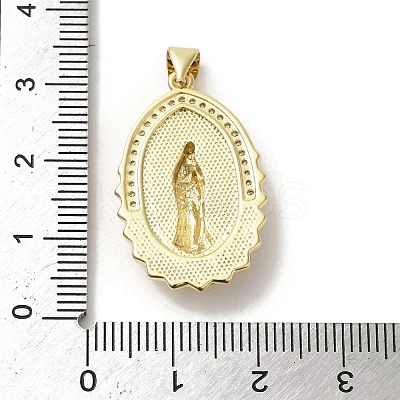 Brass Pave Shell Pendants KK-I708-16P-G-1