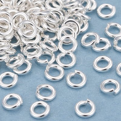 Rack Plating Brass Open Jump Rings X-KK-O139-18K-S-1