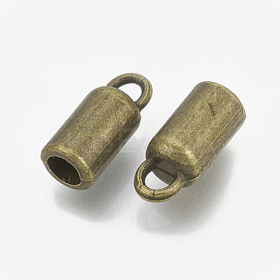 Tibetan Style Alloy Cord Ends TIBE-R315-01AB-FF-1