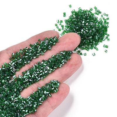 FGB Mixed Grade A Glass Bugle Beads & Hexagon Two Cut Beads GLAA-N001-01-1