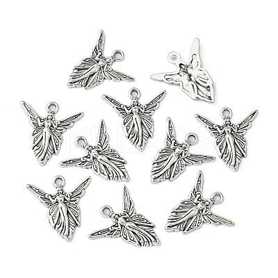 Tibetan Style Alloy Fairy Pendants LS-TIBEP-23017-AS-RS-1