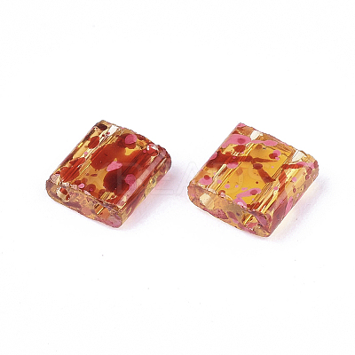 2-Hole Transparent Glass Seed Beads X-SEED-S023-30C-10-1