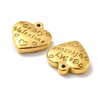 304 Stainless Steel Charms STAS-L022-026G-1