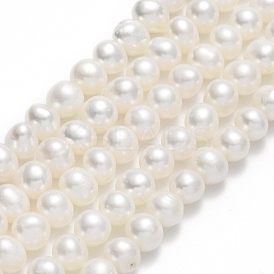 Natural Cultured Freshwater Pearl Beads Strands PEAR-F018-17E-01-1