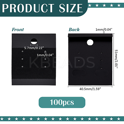 PVC with Velvet Earring Display Card AJEW-WH0475-89-1