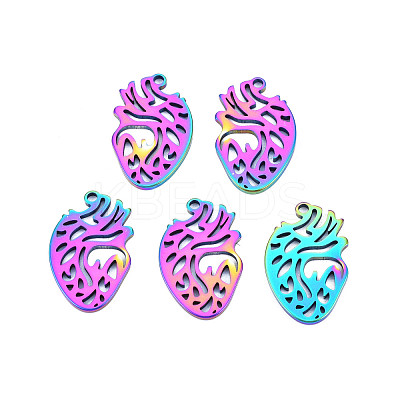 Ion Plating(IP) 201 Stainless Steel Pendants STAS-T063-179M-1
