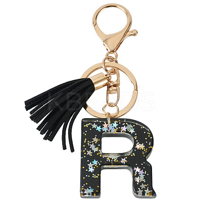 1Pc Resin Letter Keychains KEYC-TADJ0001-09R-1