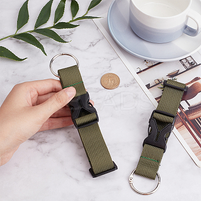 2Pcs Polyester Luggage Straps FIND-GF0003-30B-1
