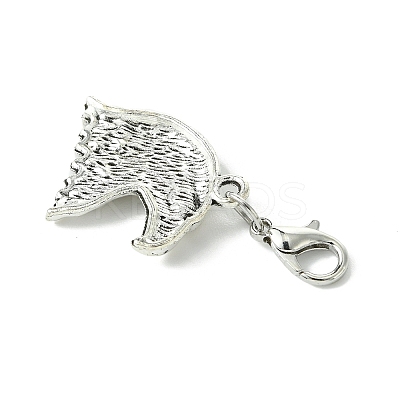 40Pcs 20 Styles Tibetan Style Alloy Pendant Decorations HJEW-AB00257-1