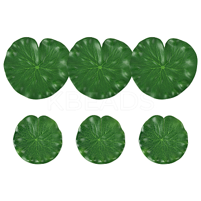 Artificial EVA Foam Lotus Leaf & Flower AJEW-SP0003-26C-1