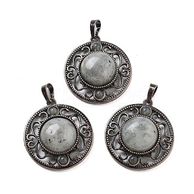 Natural Labradorite Pendants G-Q158-03A-R17-1