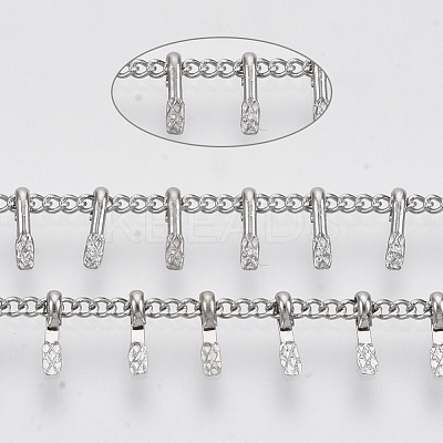 Tarnish Resistant 304 Stainless Steel Curb Chains STAS-R100-10-1