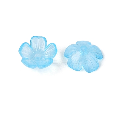Transparent Plastic Bead Caps KY-Q005-02A-04-1