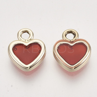 Light Gold Plated Alloy Charms ENAM-T009-10A-1