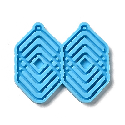 DIY Interlocking Rhombus Pendant Silicone Molds LS-DIY-I099-33-1