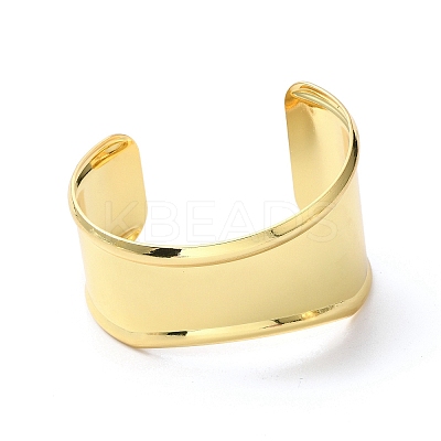 Rack Plating Brass Cuff Bangles BJEW-A137-02G-1