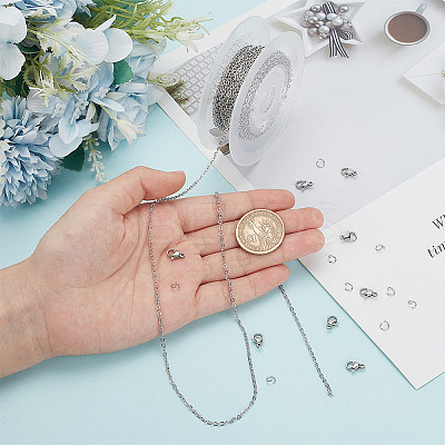 DIY Chain Bracelet Necklace Making Kit DIY-AR0003-67A-1