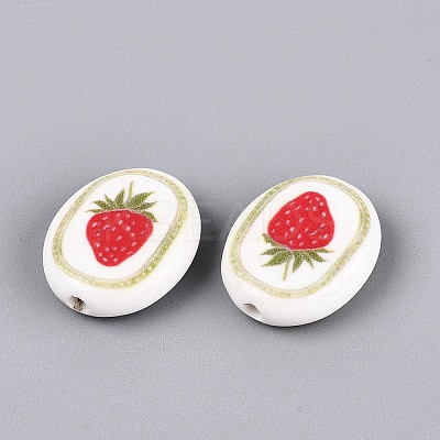 Handmade Porcelain Beads PORC-Q005-12B-1