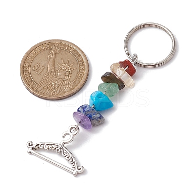 Tibetan Style Zinc Alloy Keychains KEYC-JKC00728-02-1